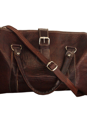 The Rabat Bowling Bag In Tan Berber Leather